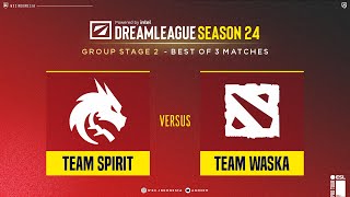 Bahasa ID Team Spirit vs Waska  Group Stage 2 Bo3  DreamLeague S2 AvilleYT [upl. by Rennane587]