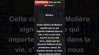 Cest la bonne nourriture et non les belles paroles qui me fait vivre  Molière [upl. by Chamberlain]