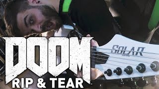 Doom OST  Rip amp Tear Guitar Cover  Andrew Baena amp Paul Ozz [upl. by Accire]