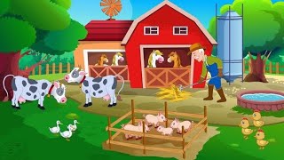 The farmer in the dell English Rhymes for kids ll cartoons for children ll 💖 kids song 🥰 [upl. by Tamarra]