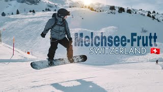 Snowboarding in MelchseeFrutt Switzerland [upl. by Courtland]