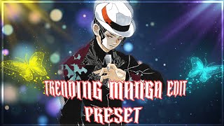 Trending Manga Edit Preset  Alight Motion part 10 [upl. by Rodrich]