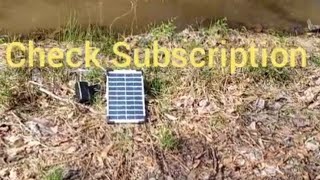 Lewisia 5 watt Solar pond air pump [upl. by Nappy]