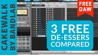 Cakewalk  3 Free DeEssers Plugins Compared [upl. by Illom]