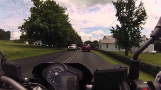 2013 Aprilia shiver 750 test ride [upl. by Ellehsar]