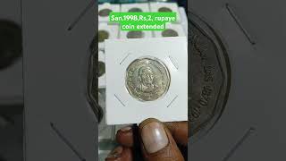 San1998Rs2 Rupee coins extendedrepublic India coinsviral shotsytshorts purana Paisa Ak [upl. by Pembrook]