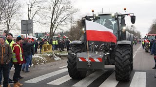 LIVE Strajk rolników Blokada drogi w Marianowie [upl. by Sacci148]