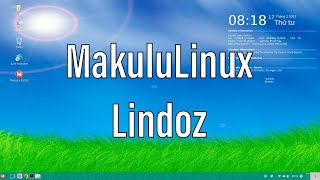 MakuluLinux Lindoz  A Windows Like Distribution [upl. by Brey739]