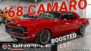 WHIPPLE SUPERCHARGED LS7 POWERED ‘68 Chevrolet Camaro Review [upl. by Vanhook]