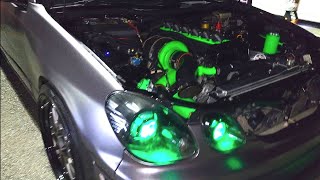 1200hp 9 Second LEXUS GS300 2JZ Daily Street Car Sleeper Turbo Build Overview 2GS [upl. by Hannahc]