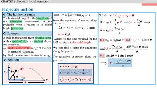 physics 101 Projectile motion part 1 فيزياء 101 [upl. by Arik]