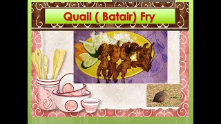 QUAIL FRY I Batair recipe I Teetar recipe I Kwek kwek recipe I Roasted Quail CookEngineer Recipe [upl. by Kiyoshi620]