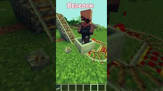 MINECRAFT JAVA VS BEDROCK Reel vs Reality minecraft [upl. by Aloibaf295]