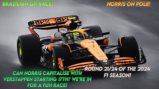 LIVE WATCHALONG  F1 2024 BRAZILIAN GP RACE  3112024  TITLE FIGHT TAKES A BIG TWIST IN BRAZIL [upl. by Tuttle]