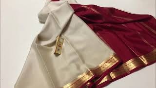 New arrival pure mysore silk saree collections with pricepure mysore silk crepe sarees with blouse [upl. by Dlanod]