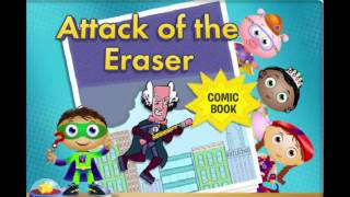 SUPER WHY Attack Of The Eraser Comic Book Cartoon Animation PBS Kids Game Play For Kids [upl. by Hayidah]