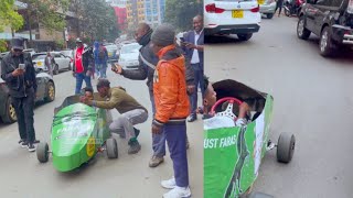 ERIC OMONDI DRIVES HIS LAMBORGHINI KIATU IN NAIROBI CBD😂😂😂 [upl. by Enrev]