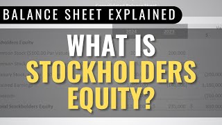 5 Examples of Stockholders Equity Balance Sheet Analysis [upl. by Yracaz]