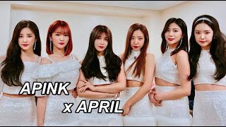 APINK x APRIL  oh my mistake ft red velvet [upl. by Eiramassenav]