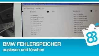 BMW Fehlerspeicher auslesen und löschen mit INPA [upl. by Blakeley]