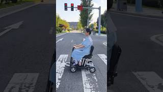 Lightweight folding mobility scooter 4wheelscooterwheelchairelectricvehicleelderly old [upl. by Yknarf]