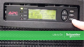 Configuring Display amp Beeper Settings of Symmetra™ PX 1080kW  Schneider Electric Support [upl. by Bel]