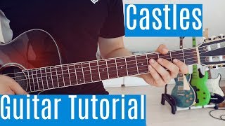 Castles  Freya Ridings  Guitar TutorialLesson  Easy How To Play Chords [upl. by Nylkcaj]