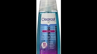 Clearasil Ultra Rapid Action Acne Treatment Face Wash Gel 6 78 Ounce [upl. by Oshinski272]