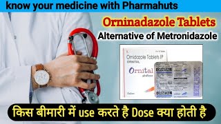 Ornidazole tablets 500 mg  ornidazole tablet uses in hindi  Medicine for dysentery  medicine [upl. by Alves393]