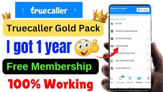 😱100 Working How To Get Truecaller Premium Membership Free  Truecaller Premium Gold Pack Free [upl. by Eterg]