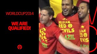 REDDEVILS  WorldCup2014 Brazil  Belgian Red Devils celebrate World Cup qualification [upl. by Xerxes]