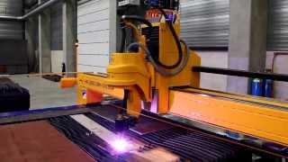 MicroStep MG  plasma cutting machine demonstration [upl. by Adnilemre]