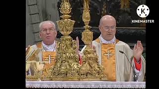 Pater Noster sing by the Popes  1939  2013 [upl. by Akenat]