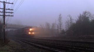 OUT OF GAS CN 2615 at Washago 17NOV2012 [upl. by Ardua]