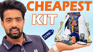 UNBOXING World’s First Fully Loaded Cheapest Cricket Kit  With 2 Bats [upl. by Sherburne]