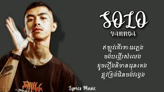 VANNDA  SOLO LYRICS [upl. by Acquah]