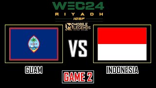 GUAM VS INDONESIA  GAME 1  IESF WORLD ESPORTS CHAMPIONSHIP 2024 MLBB  WEC24  GUM VS INA ID [upl. by Narcis451]