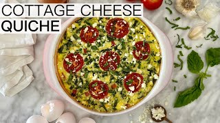 COTTAGE CHEESE QUICHE [upl. by Lonnie]