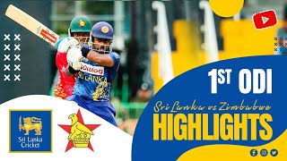 1st ODI Highlights  Sri Lanka vs Zimbabwe 2024 [upl. by Carena]