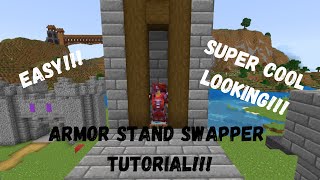 Armor Stand Swapper Tutorial for Minecraft Bedrock 120 [upl. by Annayram192]