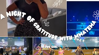 Christian Girl Vlog A Night of Gratitude with Mmatema  Praise amp Worship  Live Recording [upl. by Neelram551]