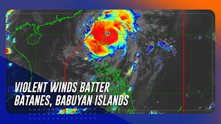 Violent winds batter Batanes Babuyan Islands Julian moves over Balintang Channel [upl. by Akemyt]