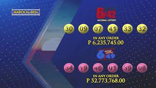 LIVE PCSO 900 PM Lotto Draw  March 14 2024 [upl. by Eneles]