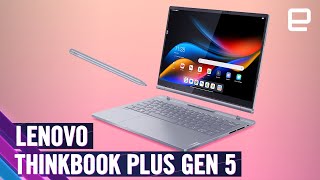 Lenovo Thinkbook Plus Gen 5 Hybrid handson at CES 2024 [upl. by Nehcterg]