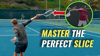 Tennis Backhand Slice Lesson  How To Slice Like A Tennis Pro in 8 Minutes  Tennis Slice Tutorial [upl. by Corri]