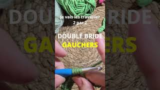 8TUTO CROCHET GAUCHER  La Double Bride DBtr [upl. by Druce]