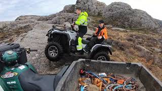 Atv tur polaris 66 og CanAm 4 Hjuling [upl. by Leveridge]