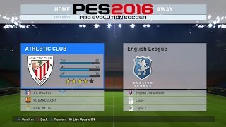 PES 2016 All Leagues amp All Teams [upl. by Esserac955]