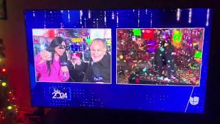 UNIVISION TIMES SQUARE NY NEW YEARS COUNTDOWN 2024 [upl. by Brittain]