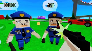 Police station 420 Gangs Wars Pixel shooter RP Gameplay [upl. by Arimaj]